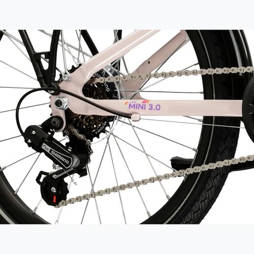 Bicicletă pentru copii KROSS Lea Mini 3.0 Eq W pink/pink/gloss