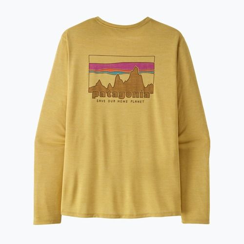 Longsleeve pentru bărbați Patagonia Capilene Cool Daily - '73 Skyline limestone yellow/light limestone yellow c-dye