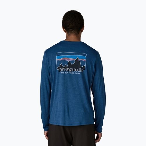 Longsleeve pentru bărbați Patagonia Capilene Cool Daily - '73 Skyline clement blue/light clement blue x-dye