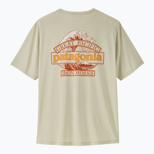 Tricou pentru bărbați Patagonia Capilene Cool Daily - Great Waves dyno white