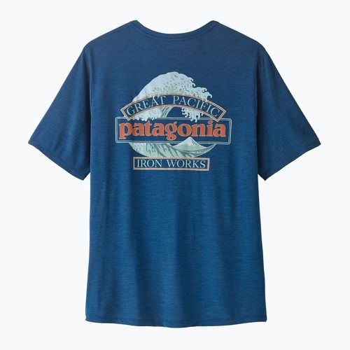Tricou pentru bărbați Patagonia Capilene Cool Daily - Great Waves clement blue/light clement blue x-dye