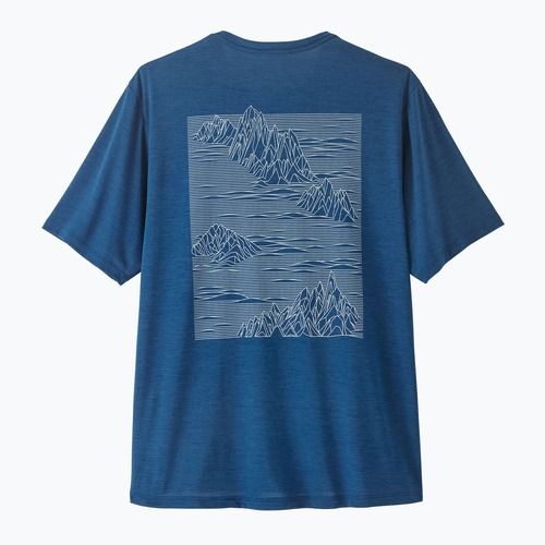 Tricou pentru bărbați Patagonia Capilene Cool Daily - Strataspire clement blue/light clement blue x-dye