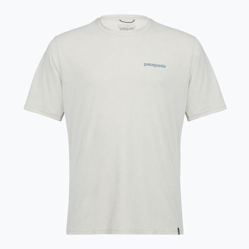 Tricou pentru bărbați Patagonia Capilene Cool Daily - Boardshort Logo dyno white