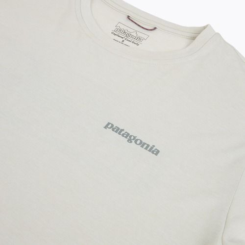 Tricou pentru bărbați Patagonia Capilene Cool Daily - Boardshort Logo dyno white
