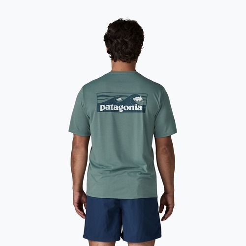Tricou pentru bărbați Patagonia Capilene Cool Daily - Boardshort Logo blue sage/light blue sage x-dye