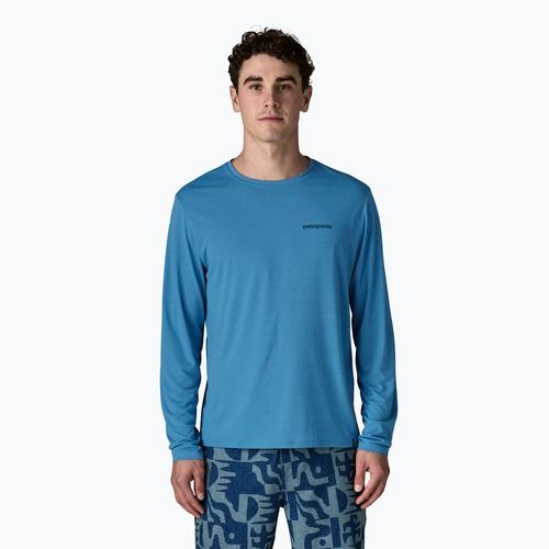 Longsleeve pentru bărbați Patagonia Capilene Cool Daily - Boardshort Logo shore blue/light shore blue x-dye