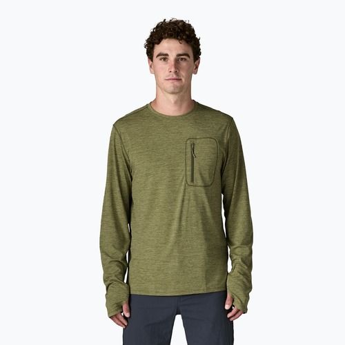 Longsleeve pentru bărbați Patagonia Capilene Cool Sun caper green/buckhorn green x-dye