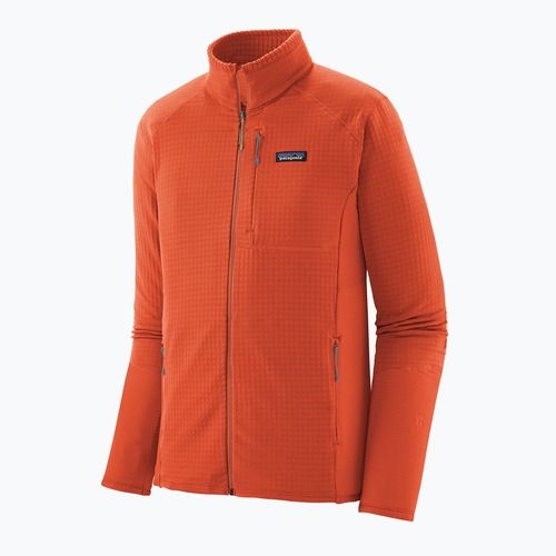 Bluză fleece pentru bărbați Patagonia R1 Hybrid coal orange