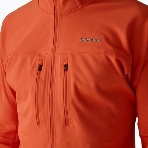 Bluză pentru bărbați Patagonia R1 Ultralight Hoody coal orange