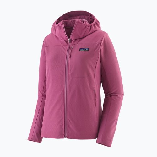 Geacă softshell pentru femei Patagonia R1 CrossStrata Hoody faded magenta