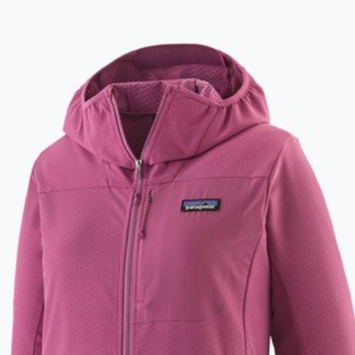 Geacă softshell pentru femei Patagonia R1 CrossStrata Hoody faded magenta