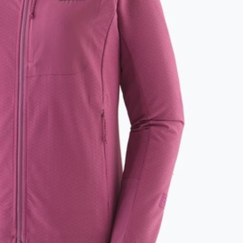 Geacă softshell pentru femei Patagonia R1 CrossStrata Hoody faded magenta