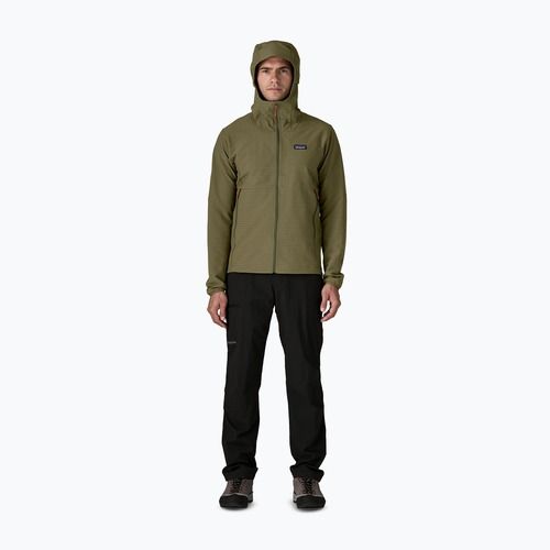 Geacă softshell pentru bărbați Patagonia R1 TechFace Hoody basin green