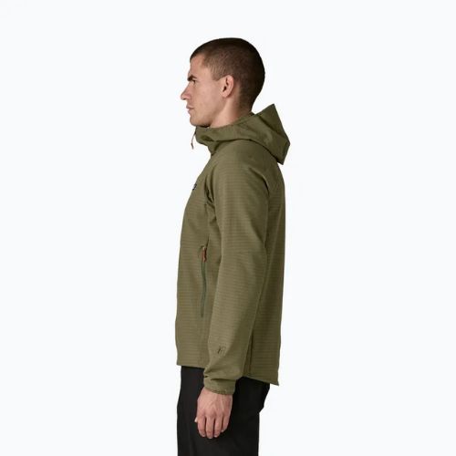 Geacă softshell pentru bărbați Patagonia R1 TechFace Hoody basin green