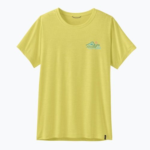 Tricou pentru femei Patagonia Capilene Cool Daily Shirt - Boardshort Logo lemon zest