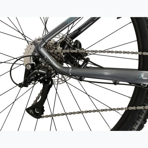 Bicicletă de munte pentru femei KROSS Lea 4.0 In 27.5 grey/turquoise/gloss