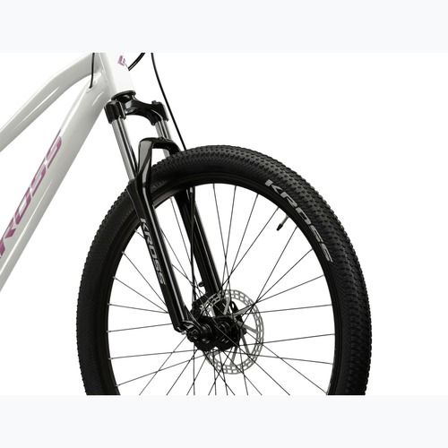 Bicicletă de munte pentru femei KROSS Lea 3.0 in 27.5 white/pink/gloss