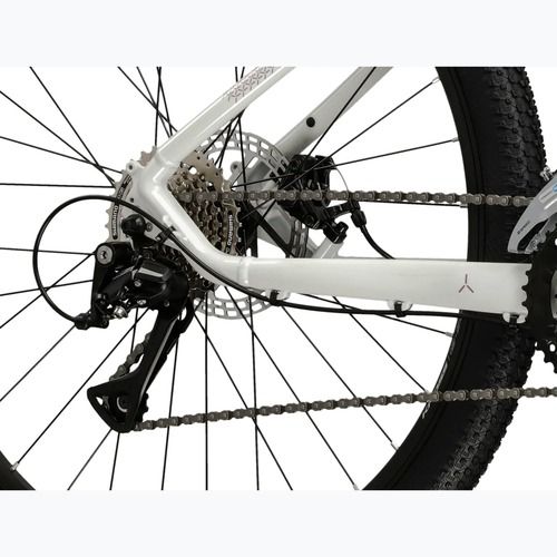 Bicicletă de munte pentru femei KROSS Lea 3.0 in 27.5 white/pink/gloss