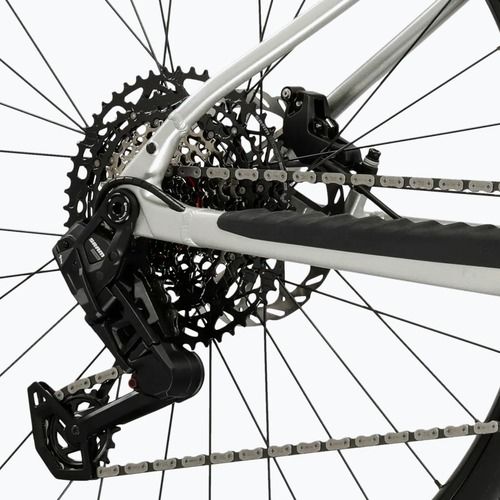 Bicicletă electrică pentru femei KROSS Influx Hyb 5.0 W 29 cells 800 Wh silver/blue/gloss