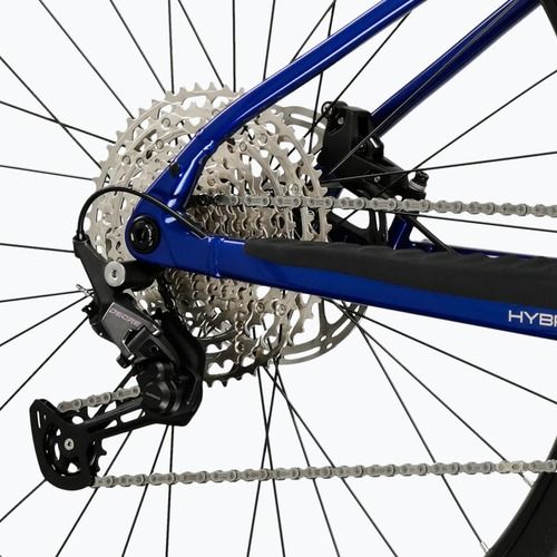 Bicicletă electrică KROSS Influx Hyb 4.0 29 el. 800 Mh blue/light blue/gloss