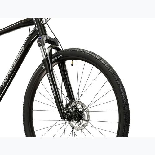 Bicicletă cross KROSS Evado 7.0 black/silver/gloss