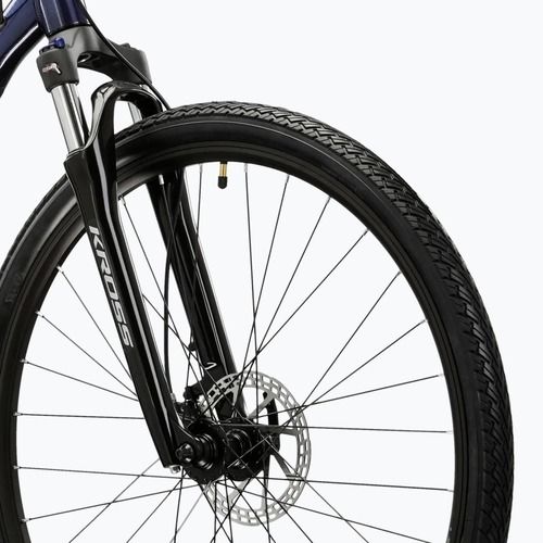 Bicicletă cross KROSS Evado 5.0 navy/silver/gloss