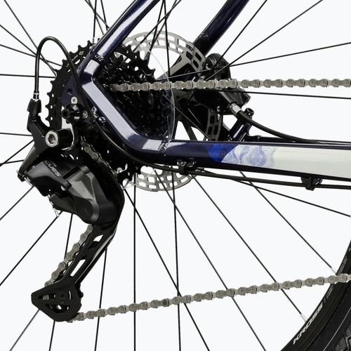 Bicicletă cross KROSS Evado 5.0 navy/silver/gloss