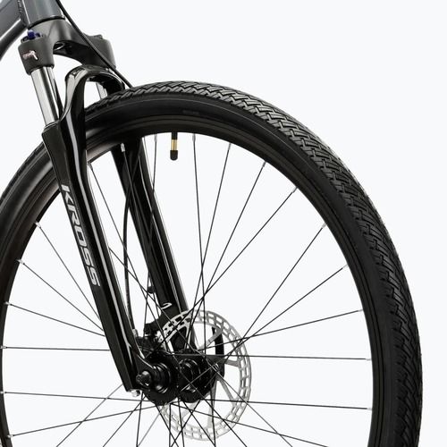 Bicicletă cross KROSS Evado 5.0 grey/black/gloss