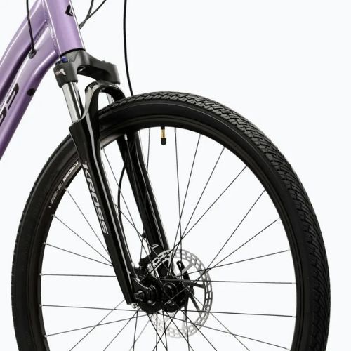 Bicicletă cross pentru femei KROSS Evado 5.0 In purple/black/gloss
