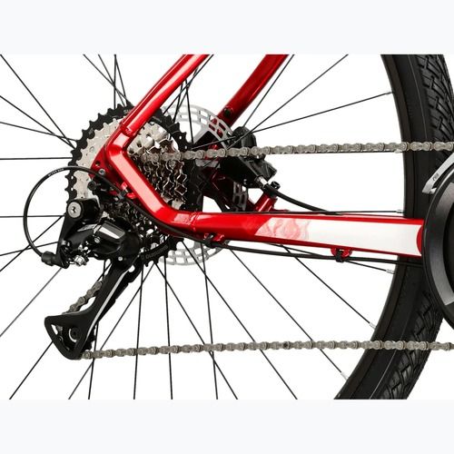 Bicicletă cross KROSS Evado 4.0 burgundy/white/gloss