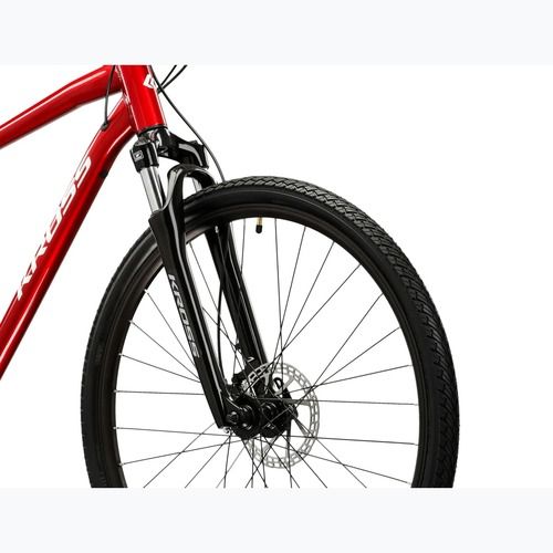 Bicicletă cross KROSS Evado 4.0 burgundy/white