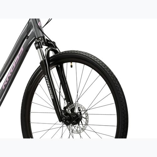 Bicicletă cross pentru femei KROSS Evado 4.0 In grey/pink/gloss