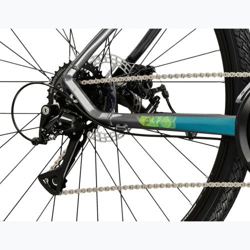 Bicicletă cross KROSS Evado 3.0 grey/teal/gloss