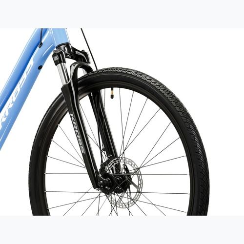 Bicicletă cross pentru femei KROSS Evado 3.0 In blue/white/gloss