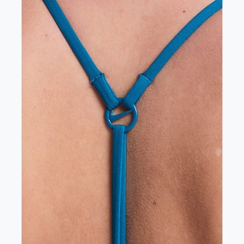 Costum de înot întreg pentru femei Nike Swoosh Link Y-Back green abyss