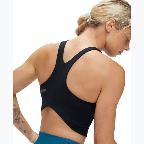 Sutien de antrenament HOKA Elaro Crop black