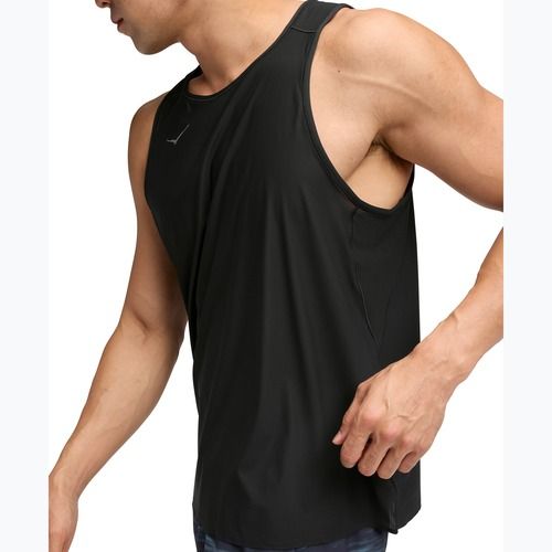 Tricou de alergare pentru bărbați HOKA Airolite Tank 2.0 black