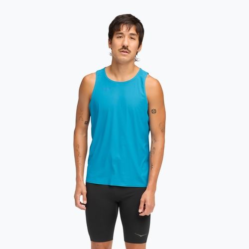 Tricou de alergare pentru bărbați HOKA Airolite Tank 2.0 hoka blue