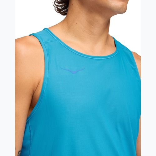 Tricou de alergare pentru bărbați HOKA Airolite Tank 2.0 hoka blue
