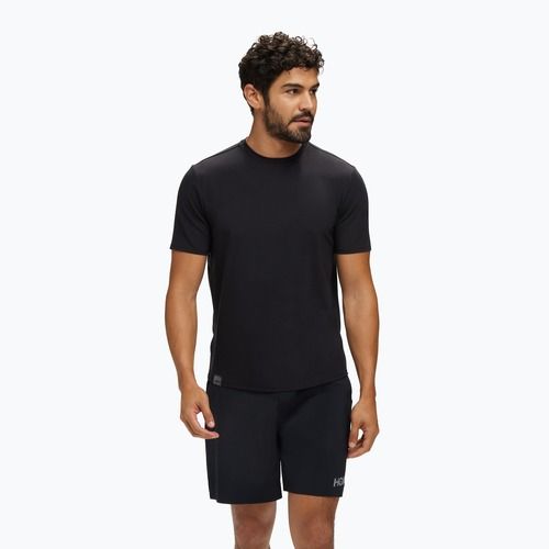 Tricou de alergare pentru bărbați HOKA Essential Tee black