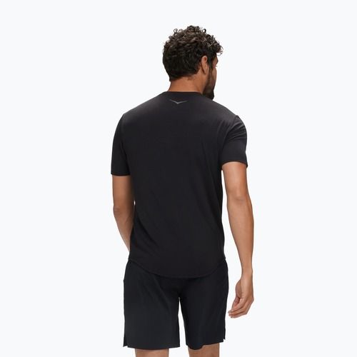 Tricou de alergare pentru bărbați HOKA Essential Tee black