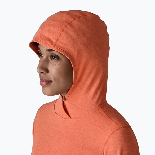 Bluză pentru femei Patagonia Capilene Cool Sun Hoody mellow melon/peach sherbet x-dye