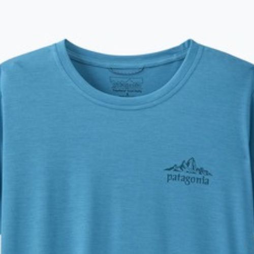 Tricou pentru femei Patagonia Capilene Cool Daily - Cloud Crag shore blue/light shore blue x-dye