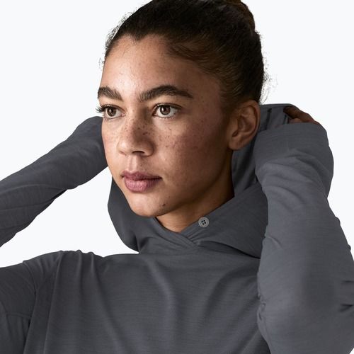 Bluză pentru femei Patagonia Capilene Cool Ultra Hoody smolder blue/light smolder blue x-dye