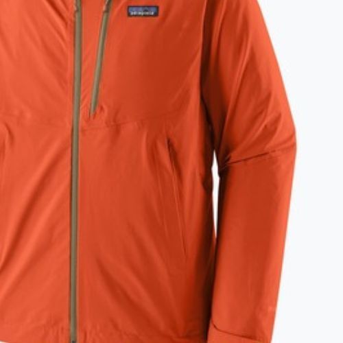Geacă de ploaie pentru bărbați Patagonia Granite Crest Rain coal orange