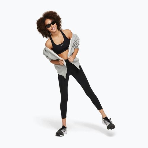 Sutien sport pentru copii Nike Swoosh black/white
