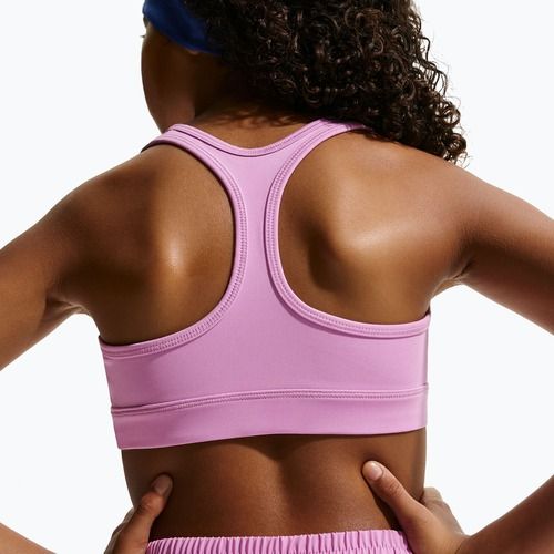 Sutien sport pentru copii Nike Swoosh light magenta/white