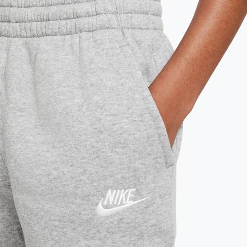 Pantaloni pentru copii Nike Sportswear Club Fleece dark grey heather/base grey/white