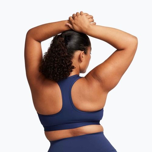 Sutien de antrenament Nike Swoosh Medium Support midnight navy/white