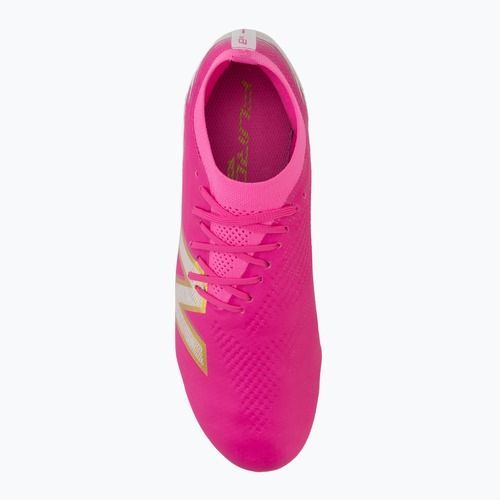 Ghete de fotbal New Balance Furon Pro V8 FG pink heat/sea salt/gold metallic